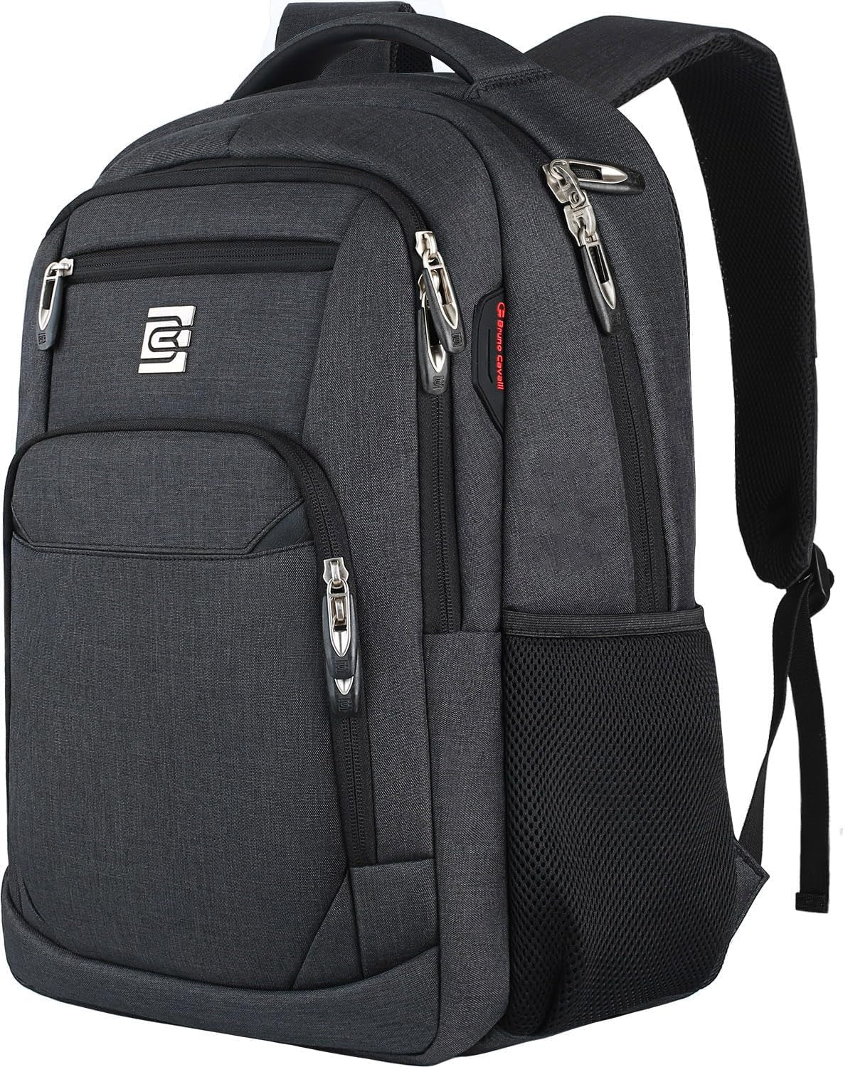 Laptop Backpack,Business Travel anti Theft Slim Durable Laptops Backpack with USB Charging Port,Water Resistant College School Computer Bag for Women & Men Fits 15.6 Inch Laptop and Notebook - Black