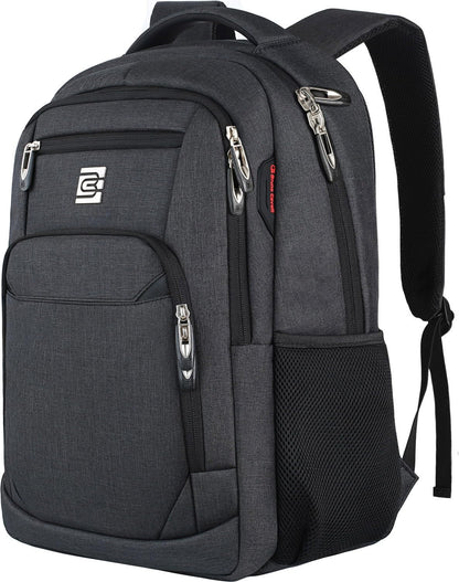 Laptop Backpack,Business Travel anti Theft Slim Durable Laptops Backpack with USB Charging Port,Water Resistant College School Computer Bag for Women & Men Fits 15.6 Inch Laptop and Notebook - Black